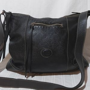 ROOTS GENUINE LEATHER CROSSBODY BAG!
